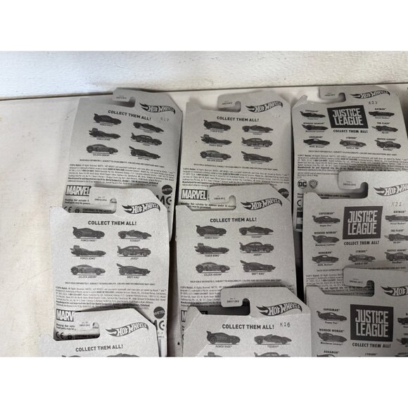 Lot of 15 Captain America + Justice League Hot Wheels Complete Set 15 Cars - Picture 8 of 9